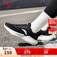 安踏（ANTA）運動(dòng)鞋女冬季革面防潑水跑步鞋減震女鞋休閑 【網(wǎng)面】黑/象牙白-1 36 (女)