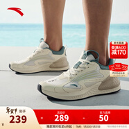 安踏（ANTA）C37+丨男鞋運動(dòng)鞋冬季跳繩鞋休閑跑步鞋子男 淺米白/遠足綠-2 44