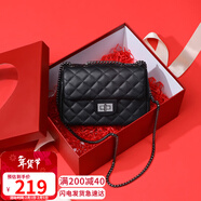 viney牛皮包包女包品牌鏈條包輕奢單肩斜挎包生日情人節禮物送女友老婆