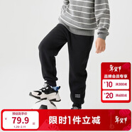 巴拉巴拉兒童長(cháng)褲男童女童加厚加絨褲子2025秋冬親子百搭束腳休閑褲子潮流