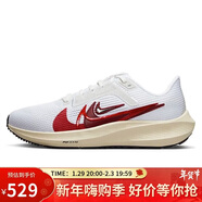 耐克NIKE女跑步鞋飛馬40PEGASUS 40新年紅運動(dòng)鞋FB7703-100白紅36