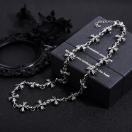 KZD朋克風(fēng)格新款十字架復古ins項鏈小眾首飾復古做舊風(fēng)情侶手鏈飾品 十字架復古項鏈