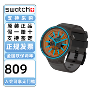 斯沃琪（Swatch）瑞士手表男女大表盤(pán)鏤空ins風(fēng)個(gè)性情侶對表 SO27B112