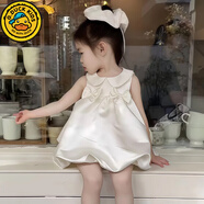 G.duck女童連衣裙夏季2025新款洋氣周歲女寶party小禮服兒童生日公主裙 公主裙 80