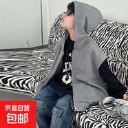 男童春秋款2026新款中大童男孩早春款兒童破洞牛仔下裝側襯衫長(cháng)褲 藍色 110