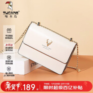 啄木鳥(niǎo)（TUCANO）包包女款2026年牛皮鏈條小方包單肩斜挎包實(shí)用新年生日情人節禮物