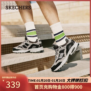 斯凱奇（Skechers）新年禮物男鞋冬季厚底老爹鞋休閑熊貓鞋軟底運動(dòng)鞋237067
