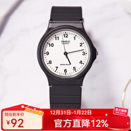 卡西歐手表 學(xué)生運動(dòng)簡(jiǎn)約石英小黑表 休閑指針?lè )浪醺咧猩直砥呦ΧY物 MQ-24-7B