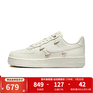 耐克（NIKE） 女鞋Air Force 1 AF1白金四小金鉤空軍一號板鞋運動(dòng)休閑鞋 FV3654-111 37.5