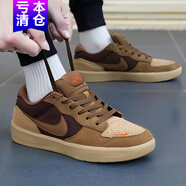 耐克（NIKE）SB FORCE 58滑板鞋男鞋2025冬季新款情侶翻毛皮運動(dòng)鞋休閑鞋 DV5477-201棕色/咖啡色 40