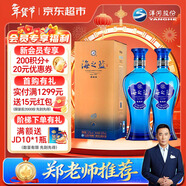 洋河 藍色經(jīng)典 海之藍 52度 520ml 雙瓶裝 綿柔濃香型白酒