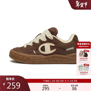 Champion冠軍原子鞋帆布鞋休閑鞋情侶板鞋男 棕色（男女同款）   42