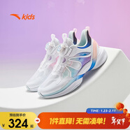 安踏兒童運動(dòng)鞋女童霓裳纖女鞋女大童跑鞋紐扣童鞋子輕便322435503