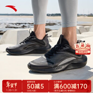 安踏（ANTA）【毒刺】丨運動(dòng)鞋男鞋緩震科技減震跑步鞋 碳灰/黑-1 40