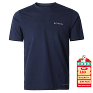 哥倫比亞（Columbia）短袖男戶(hù)外春夏款運動(dòng)休閑UPF50防曬半袖透氣吸濕速干T恤AE0805 AE0805464 /藍色 S /170/92A