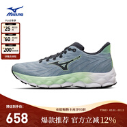 美津濃（MIZUNO）25年新款 運動(dòng)鞋男女跑步鞋透氣緩震回彈慢跑鞋WAVE SKY 8