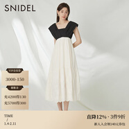 SNIDEL春夏款甜美方領(lǐng)露背高腰荷葉邊公主連衣裙SWFO232255 混合色 均碼 （F）