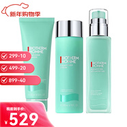 碧歐泉（BIOTHERM）男士新水動(dòng)力洗面奶潔面膏護膚保濕補水送女友新年情人節生日禮物 水動(dòng)力水乳潔面套裝（125+200+75ml）