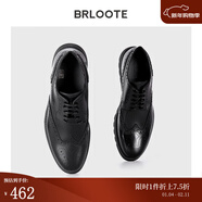 Brloote/巴魯特意大利原產(chǎn)進(jìn)口手工頭層牛皮商務(wù)正裝皮鞋秋冬 黑色 41