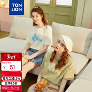唐獅（TonLion）2025短袖T恤女半袖體恤chic寬松上衣