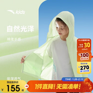 安踏兒童女童薄外套運動(dòng)上衣秋連帽防風(fēng)衣寬松女孩衣服A72436601