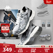 Kappa卡帕男鞋網(wǎng)面運動(dòng)鞋男春季新款網(wǎng)鞋透氣休閑老爹鞋子男薄款跑步鞋 奧運灰 42
