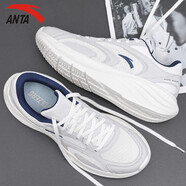 安踏破繭GZ休閑鞋男鞋2026夏季新款皮面厚底老爹鞋運動(dòng)鞋子男款跑步鞋 星云2-象牙白/一度灰/深航海藍 42