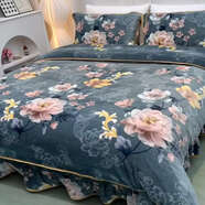 詠幻四件套風(fēng)被罩被套雙面絨 香風(fēng)雅韻 床單款 2.0m床四件套[被套220x240cm