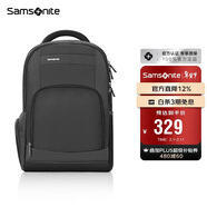 新秀麗（Samsonite）電腦包雙肩包商務(wù)背包筆記本包休閑都市36B*09010黑色15英寸
