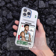 NBA籃球球星詹姆斯庫里科比東契奇手文班機殼蘋(píng)果17華為小米17oppo一加iqoo紅米vivo榮耀保護套 字母哥【機型備注留言客服】 iphone/蘋(píng)果下單留言型號備注