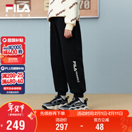 FILA【抗菌功能】斐樂(lè )兒童童裝2025年冬季男童中大童加絨長(cháng)褲