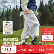 巴拉巴拉兒童褲子男童女童加絨加厚長(cháng)褲2025秋冬束腳運動(dòng)休閑褲親子款時(shí)尚