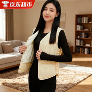 LZJV輕薄羽絨服馬甲女短款秋冬修身保暖坎肩馬夾顯瘦鴨絨內穿背心內膽 米色（實(shí)物顏色偏深） 3XL