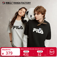 斐樂(lè ) 斐樂(lè )女裝T恤2025年秋季新款短袖情侶同款純棉熊貓短t上衣男女 云菇白-WT XL 180/100A/XL