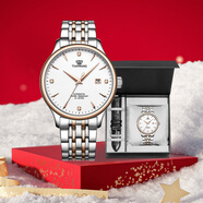 天王（TIAN WANG）男士手表 新年禮物機械表【皮帶禮盒套裝】GS5876TP.D.TP.W