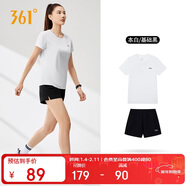 361°跑步運動(dòng)套裝女士夏季衣服新款速干短袖短褲兩件套662524001H-1