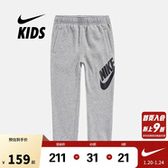 耐克（Nike）童裝兒童加絨休閑褲冬季男童保暖針織長(cháng)褲