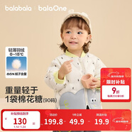 巴拉巴拉兒童羽絨服三防衣服輕薄棒球領(lǐng)外套男女童裝2025新款秋冬裝碎花萌