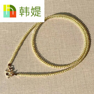 韓媞原創(chuàng  )水晶尖晶石佛牌鏈女細鎖骨鏈男項鏈短款疊戴簡(jiǎn)約森系毛衣鏈 M扣水晶尖晶項鏈50cm短項鏈