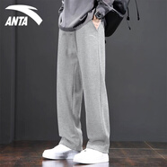 安踏男褲運動(dòng)褲2026春秋季新款青少年休閑束腳長(cháng)褲子男士寬松跑步衛褲 -2CD28灰花灰【常規直筒褲】 XL (180) 適合140-160斤