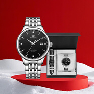 天王（TIAN WANG）男士手表新年禮物機械表【皮帶禮盒套裝】經(jīng)典黑GS5876S.D.S1.B-1