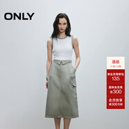 ONLY2025秋季新款休閑時(shí)髦拼接假兩件中長(cháng)裙連衣裙女|125142038 E02象灰色 XL