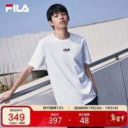 FILA斐樂(lè )官方短袖T恤男2025年夏季時(shí)尚純棉圓領(lǐng)透氣男士運動(dòng)t恤針織衫