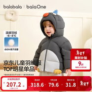 巴拉巴拉童裝兒童羽絨服男女童外套冬裝2025新款嬰兒衣服保暖加厚泡芙羽絨
