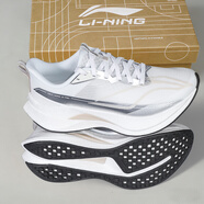 李寧（LI-NING）赤兔9PRO跑步鞋女款2026春季新款跑鞋全掌?網(wǎng)面運動(dòng)鞋男ARPW002 赤兔9PRO 標準白/晶石灰 ARPW002-3 34 (210mm)