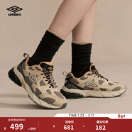 茵寶（Umbro）官方紀元鞋R909輕便運動(dòng)跑步鞋復古運動(dòng)鞋女鞋百搭秋季款男鞋 枯木灰/奶茶色 35.5碼-45碼 45
