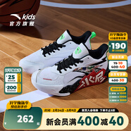安踏兒童運動(dòng)鞋男大童籃球鞋2025春秋皮網(wǎng)防滑耐磨水泥氪星實(shí)戰籃球鞋 安踏白/黑-1 38 /24cm