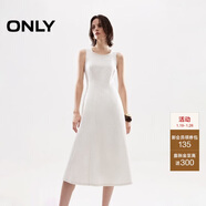 ONLY 2025秋季拼接剪裁圓領(lǐng)牛仔無(wú)袖中長(cháng)款連衣裙女|125342021