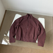 哈舟[高品質(zhì)]美式復古短款夾克春季年貨節新款感飛行夾克潮牌外套 酒紅色 2XL