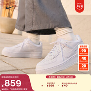 耐克空軍一號女子輕便運動(dòng)鞋春季NIKE AIR FORCE 1 SHADOW CI0919 100白色/白色/白色 40.5